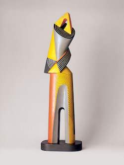 Alexander Archipenko, "Architectural Figure," 1939-1954, Painted terracotta. Alexander Archipenko © 2015 Estate of Alexander Archipenko/Artists Rights Society (ARS), New York.