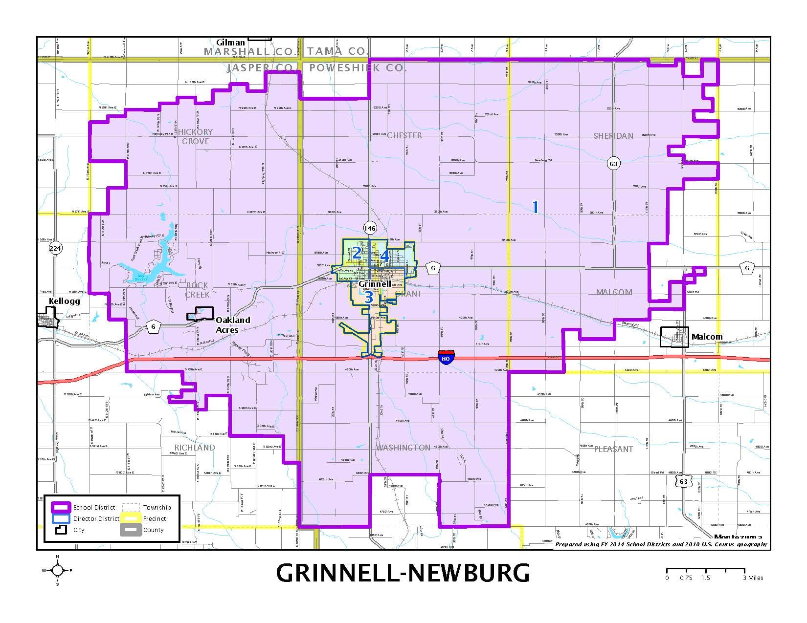 GrinnellNewburg School District voting wards ourgrinnell