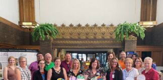 Grinnell Chamber of Commerce Ambassadors Learned About Bike Helmets for 3rd Graders