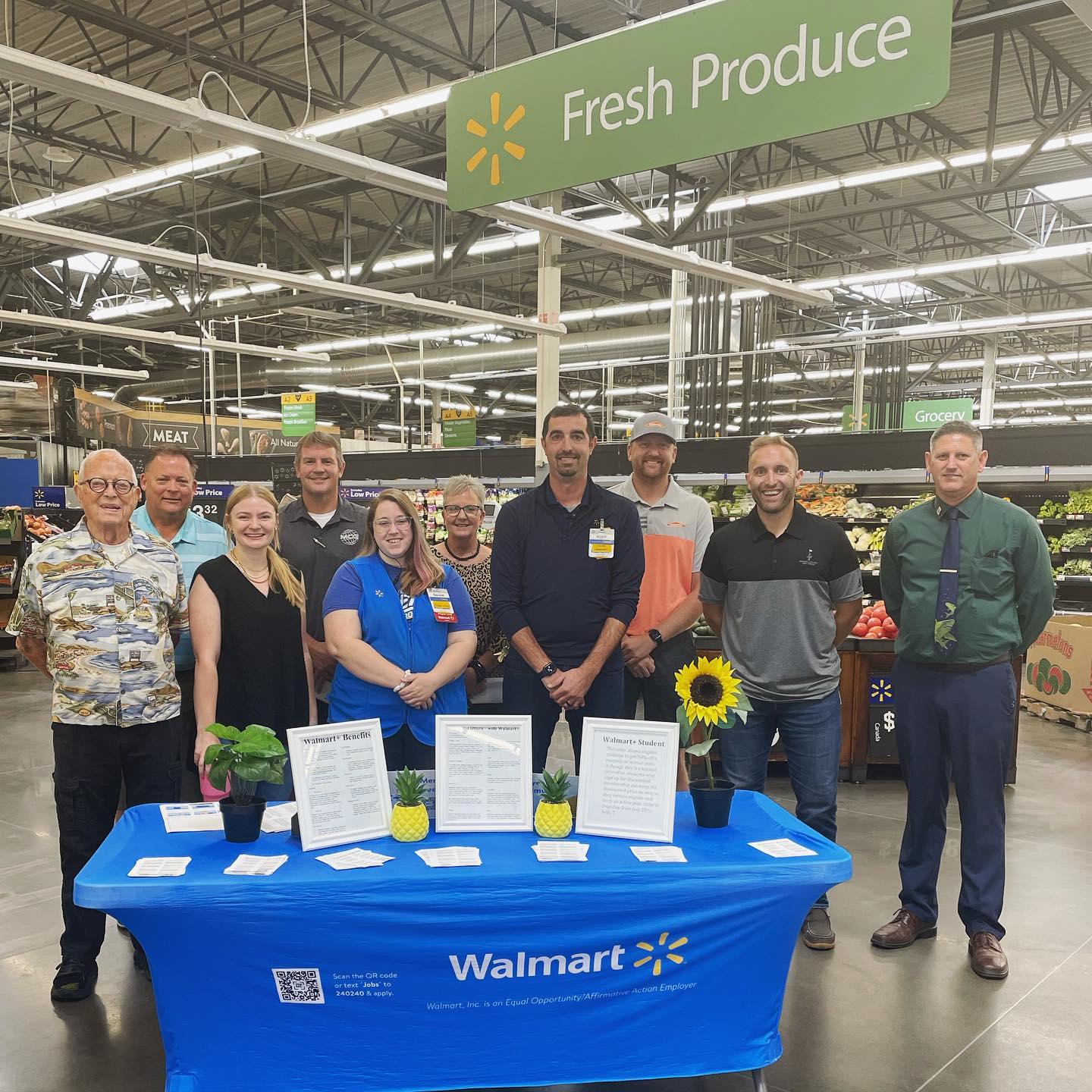 Grinnell Chamber Ambassadors Visit WalMart ourgrinnell