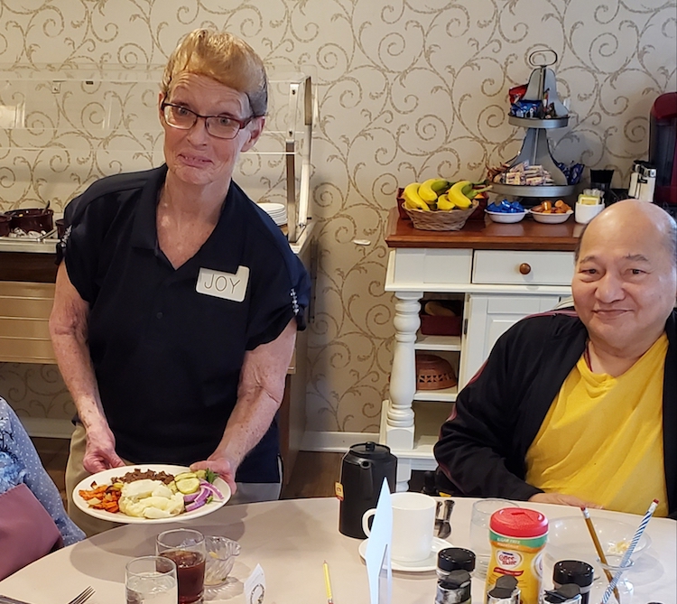 Joy Douglas Serves Last Meal