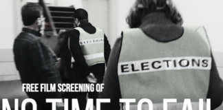 No Time To Fail – A Free Film Screening For The Election Worker – Sponsored by LWV and the Grinnell Chamber of Commerce